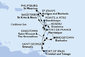 Martinik, Guadeloupe, Barbados, Svätý Vincent a Grenadiny, Trinidad a Tobago, Grenada, Svatý Martin, Antigua a Barbuda, Svätý Krištof a Nevis, Dominika z Fort de France na lodi MSC Meraviglia