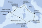 Tarragona, Francúzsko, Taliansko, Tunisko, Španielsko z Tarragony na lodi MSC Euribia