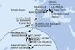 Taliansko, Francúzsko, Španielsko, Svatý Martin, Svätý Krištof a Nevis, Svätý Vincent a Grenadiny, Barbados, Grenada, Martinik, Guadeloupe, Antigua a Barbuda, Dominika z Janova na lodi MSC World Europa