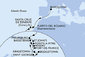Španielsko, Svatý Martin, Svätý Krištof a Nevis, Svätý Vincent a Grenadiny, Barbados, Grenada, Martinik, Guadeloupe, Antigua a Barbuda, Dominika z Barcelony na lodi MSC World Europa
