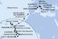 Martinik, Guadeloupe, Svätá Lucia, Barbados, Grenada, Svätý Vincent a Grenadiny, Svatý Martin, Britské Panenské ostrovy, Antigua a Barbuda, Španielsko, Francúzsko, Taliansko z Fort de France na lodi MSC World Europa