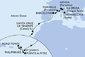 Guadeloupe, Svatý Martin, Britské Panenské ostrovy, Antigua a Barbuda, Španielsko, Francúzsko, Taliansko z Pointe-à-Pitre na lodi MSC World Europa