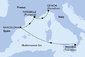 Taliansko, Španielsko, Francúzsko z Messiny na lodi MSC World Europa