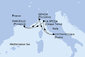 Francúzsko, Taliansko z Marseille na lodi MSC World Europa