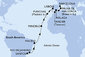 Brazília, Kapverdy, Portugalsko, Maroko, Španielsko zo Santosu na lodi MSC Seaview