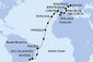 Brazília, Kapverdy, Portugalsko, Maroko, Španielsko, Francúzsko, Taliansko zo Santosu na lodi MSC Seaview