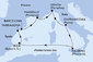 Španielsko, Francúzsko, Taliansko, Tarragona z Barcelony na lodi MSC Seaview