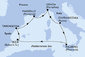 Francúzsko, Taliansko, Španielsko, Tarragona z Marseille na lodi MSC Seaview
