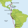  Z Južnej Ameriky cez Panamský prieplav do USA