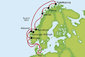 Plavba Nórskym morom až k Nordkappu na lodi Costa Pacifica