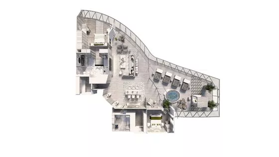 Iconic Suite, plánek - Celebrity Beyond