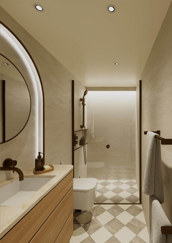 Kajuta s výhledem River View, koupelna - Celebrity Boundless