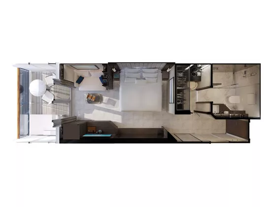 Ocean apartmá s terasou, plánek - Explora I