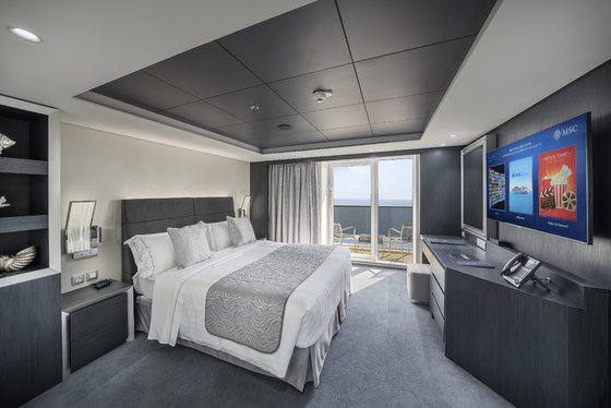 Apartmá Yacht Club Royal Suite, ložnice - MSC Euribia