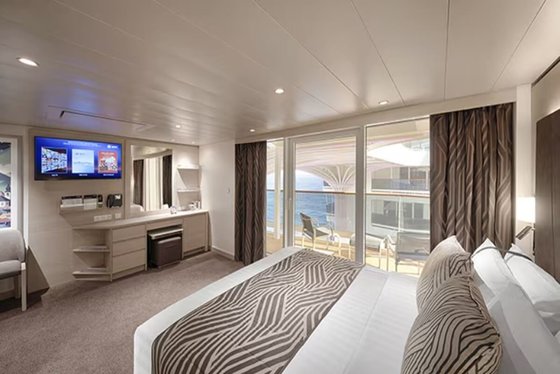 Apartmán Junior Aurea s výhľadom na promenádu a oceán – MSC World Atlantic