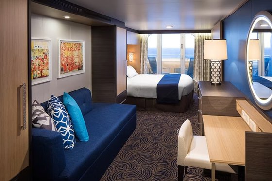Kajuta s balkónom s obmedzeným výhľadom (1E, 2E) – Odyssey of the Seas