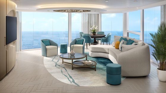 Solarium Suite, obývací část - Utopia of the Seas