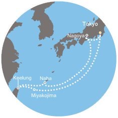 Japonsko, Tchaj-wan na lodi Costa neoRomantica