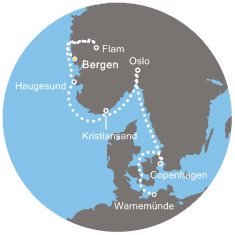 Nórsko, Dánsko, Nemecko z Bergenu na lodi Costa Favolosa
