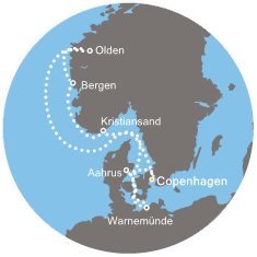 Nemecko, Dánsko, Nórsko z Kodaně na lodi Costa Favolosa