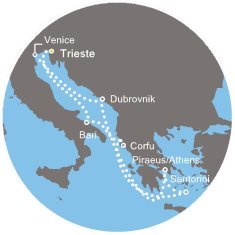 Taliansko, Grécko, Chorvátsko na lodi Costa Deliziosa