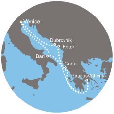 Taliansko, Grécko, Čierna Hora, Chorvátsko z Benátok na lodi Costa Deliziosa