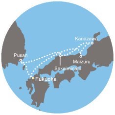 Japonsko, Južná Kórea na lodi Costa neoRomantica