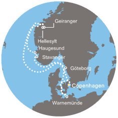 Nemecko, Dánsko, Nórsko, Švédsko z Kodaně na lodi Costa Fascinosa
