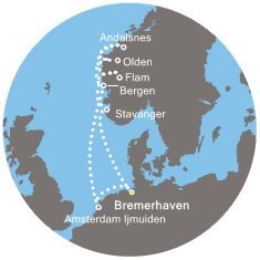 Nemecko, Holandsko, Nórsko na lodi Costa Fortuna