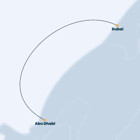 Spojené arabské emiráty z Abu Dhabi na lodi Costa Toscana