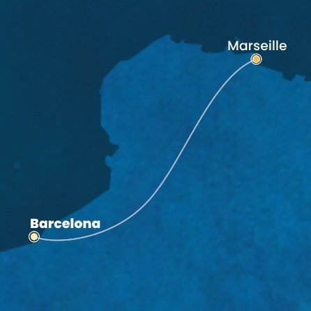Španielsko, Francúzsko z Barcelony na lodi Costa Pacifica