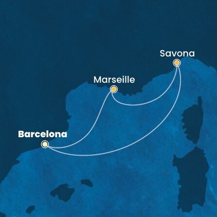Španielsko, Francúzsko, Taliansko z Barcelony na lodi Costa Diadema Španielsko, Francúzsko, Taliansko z Barcelony na lodi Costa Diadema