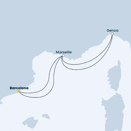 Španielsko, Francúzsko, Taliansko z Barcelony na lodi Costa Fascinosa