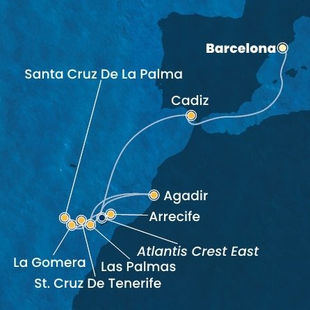 Španielsko, , Maroko z Barcelony na lodi Costa Fortuna