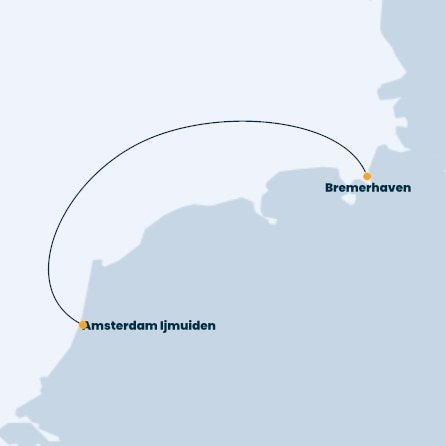 Nemecko, Holandsko z Bremerhavenu na lodi Costa Favolosa
