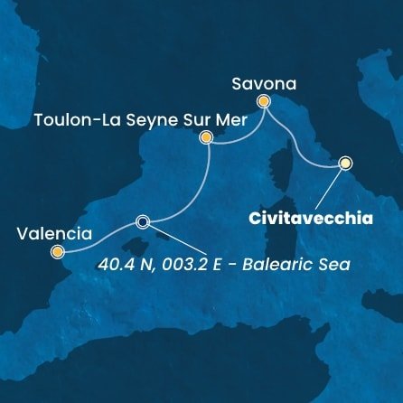 Taliansko, Francúzsko, Španielsko z Civitavechie na lodi Costa Pacifica