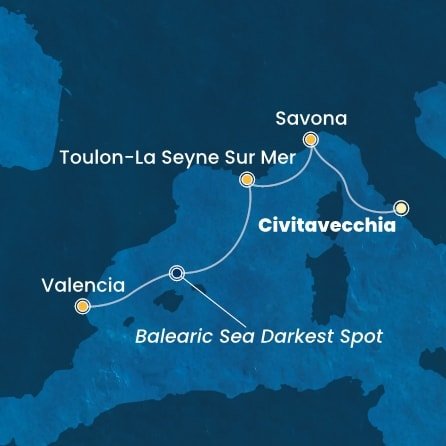 Taliansko, Francúzsko, Španielsko z Civitavechie na lodi Costa Pacifica