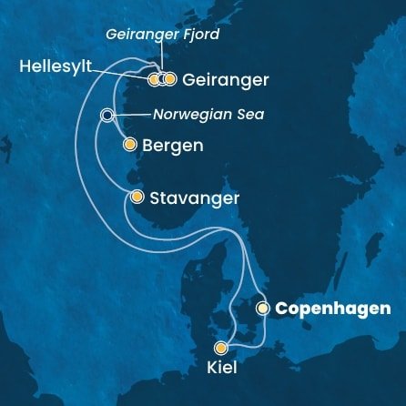 Dánsko, Nórsko, Nemecko z Kodaně na lodi Costa Diadema Dánsko, Nórsko, Nemecko z Kodaně na lodi Costa Diadema