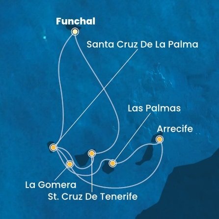 Portugalsko, Španielsko z Funchalu na lodi Costa Fortuna