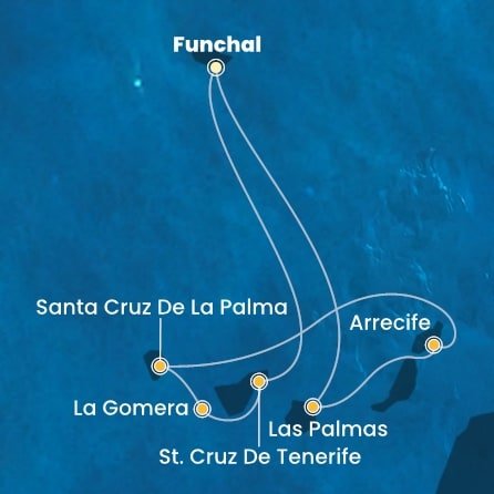 Portugalsko, Španielsko z Funchalu na lodi Costa Fortuna