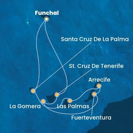 Portugalsko, Španielsko z Funchalu na lodi Costa Fortuna