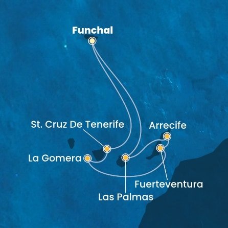Portugalsko, Španielsko z Funchalu na lodi Costa Fortuna