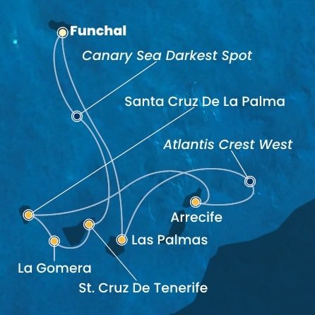 Portugalsko, Španielsko,  z Funchalu na lodi Costa Fortuna