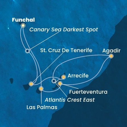 Portugalsko, Španielsko, Maroko z Funchalu na lodi Costa Fortuna