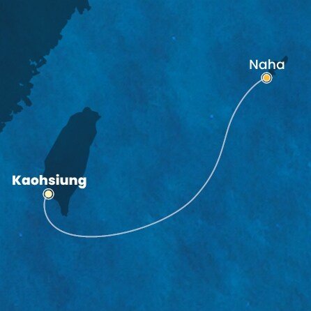 Tchaj-wan, Japonsko z Kaohsiungu na lodi Costa Serena