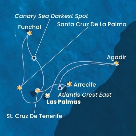 Španielsko, Portugalsko, Maroko z Las Palmas na lodi Costa Fortuna