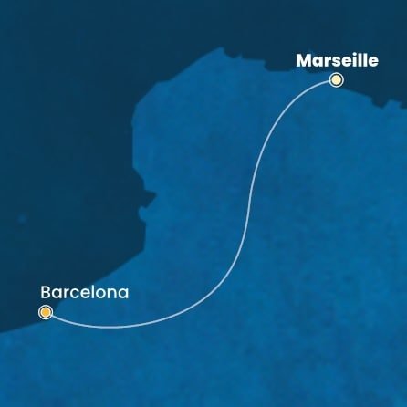 Francúzsko, Španielsko z Marseille na lodi Costa Fascinosa