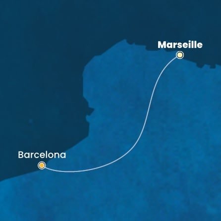 Francúzsko, Španielsko z Marseille na lodi Costa Smeralda
