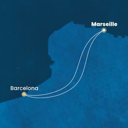 Francúzsko, Španielsko z Marseille na lodi Costa Toscana