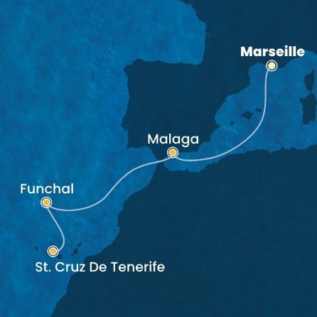 Francúzsko, Španielsko, Portugalsko z Marseille na lodi Costa Fascinosa Francúzsko, Španielsko, Portugalsko z Marseille na lodi Costa Fascinosa